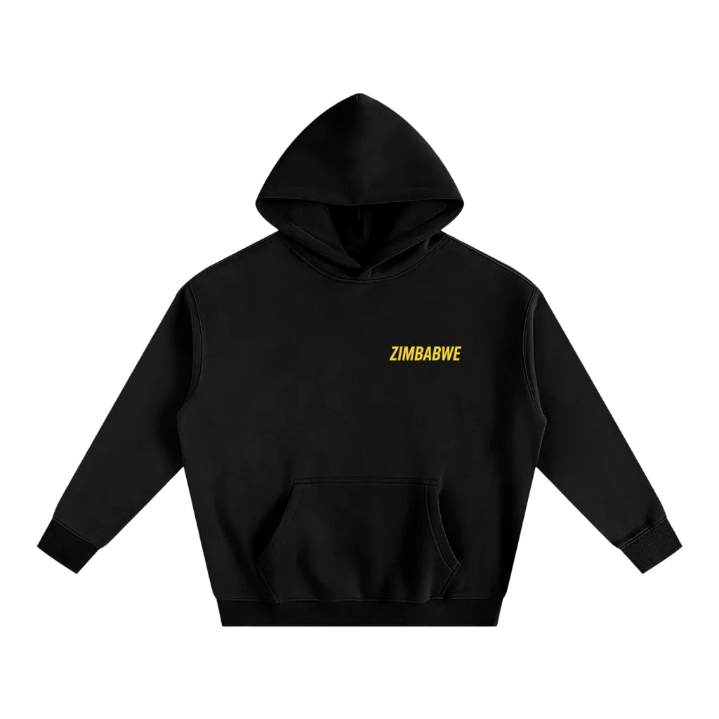 Zimbabwe Oversized Black Hoodie