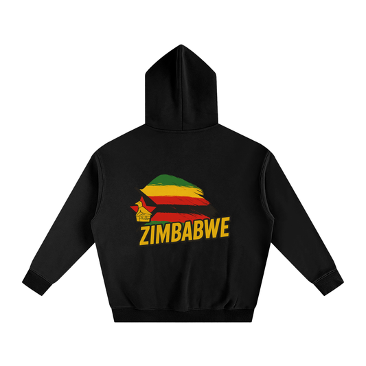 Zimbabwe Oversized Black Hoodie