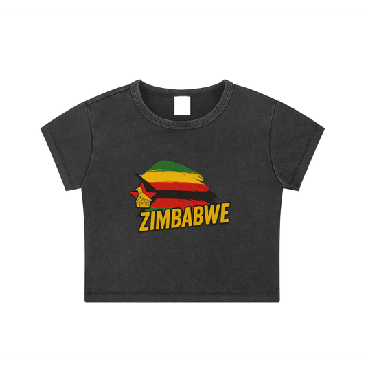 Short sleeve t-shirt crop top